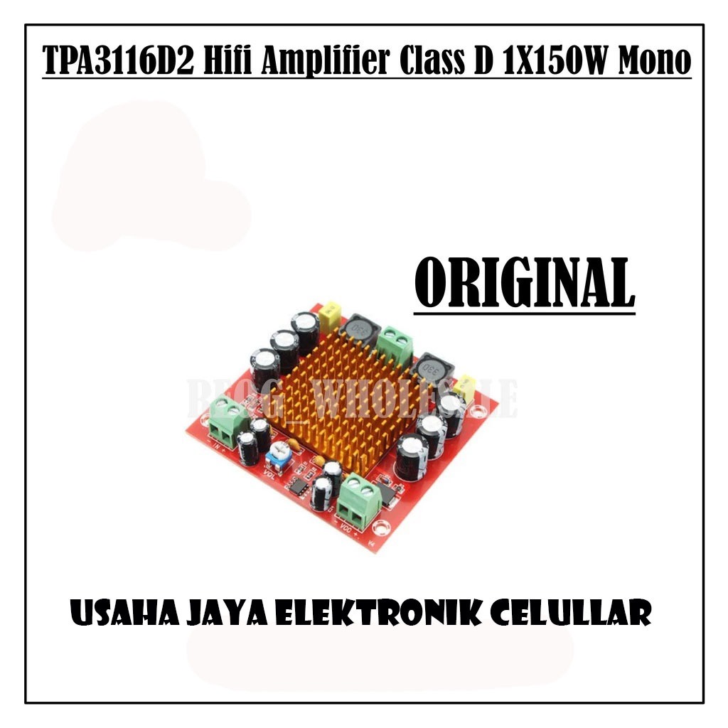 TPA3116 XH M544 IC ORIGINAL Amplifier Mono 150W TPA3116D2 Class D Amplifier 150W / TPA3116D2