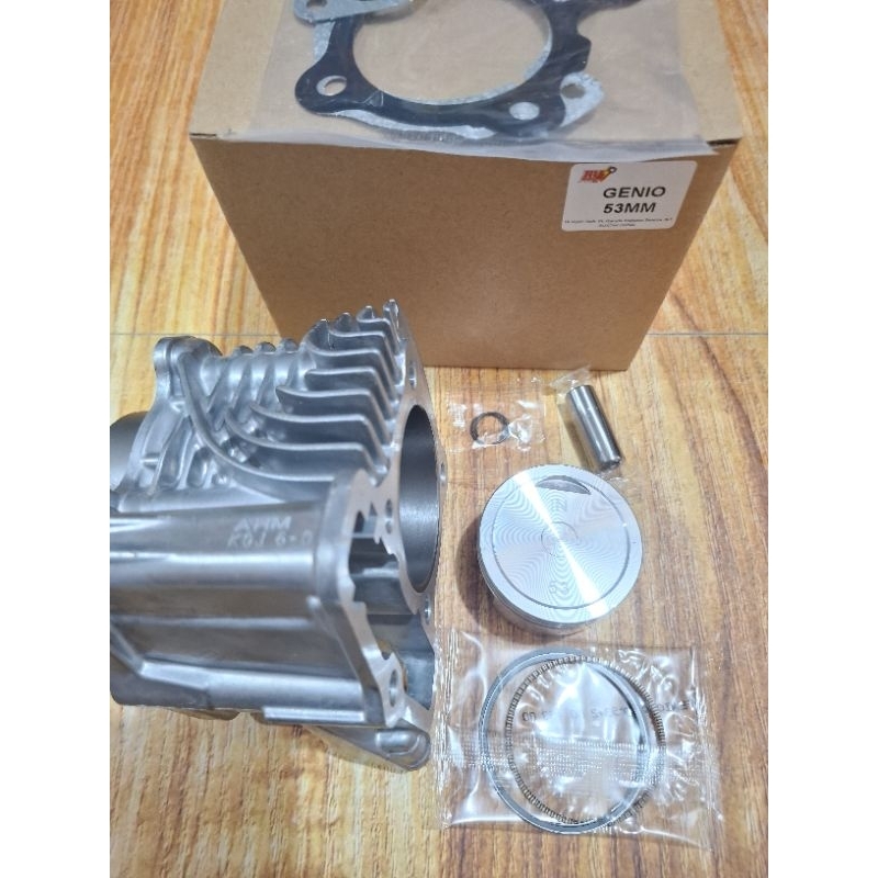 BLOK BLOCK SEHER GENIO BORE UP 53 MM PISTON RING FREE TOP SET