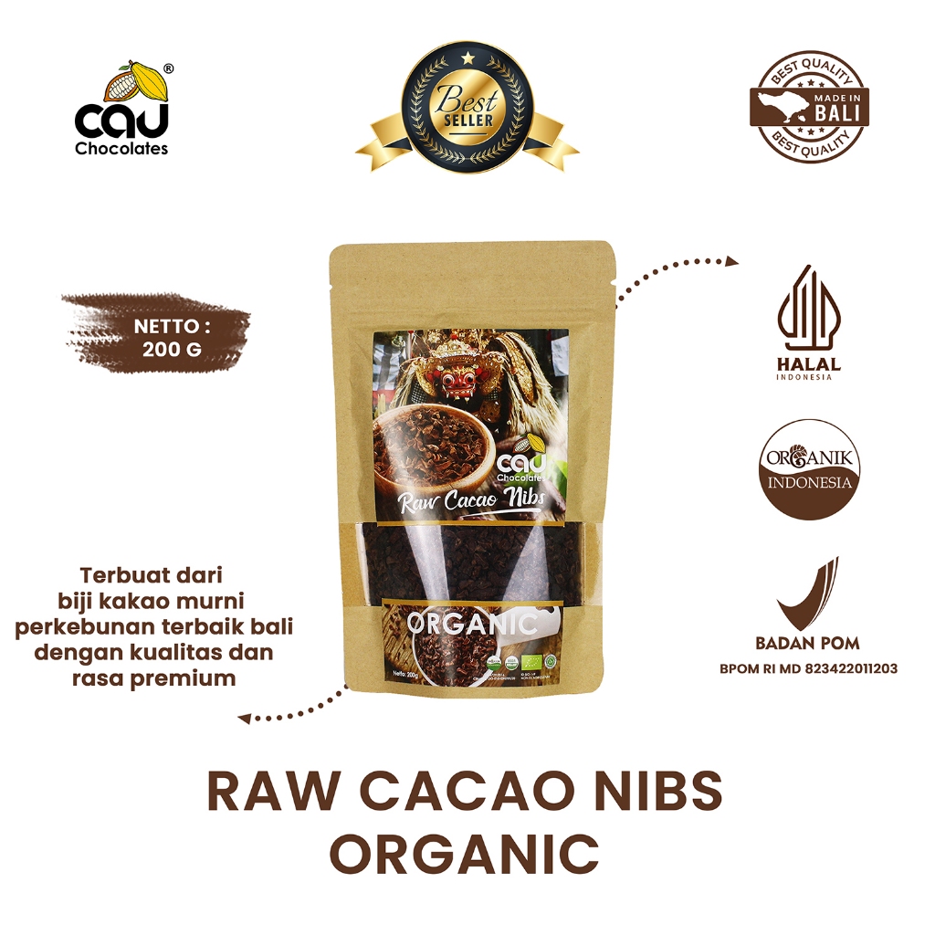 

CAU CHOCOLATES - Organik Cacao Nibs - 200 gr