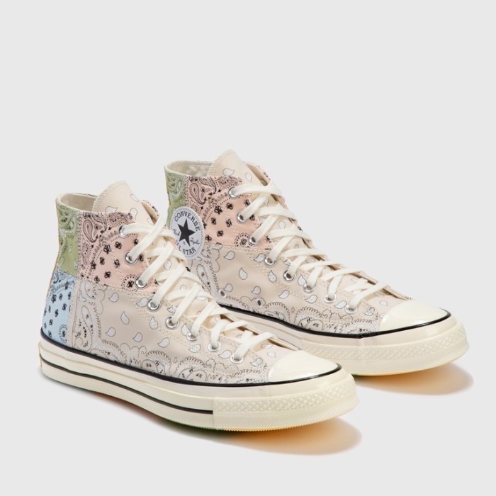 Sepatu Converse Chuck Taylor 70s x Offspring Paisley Beige Hi