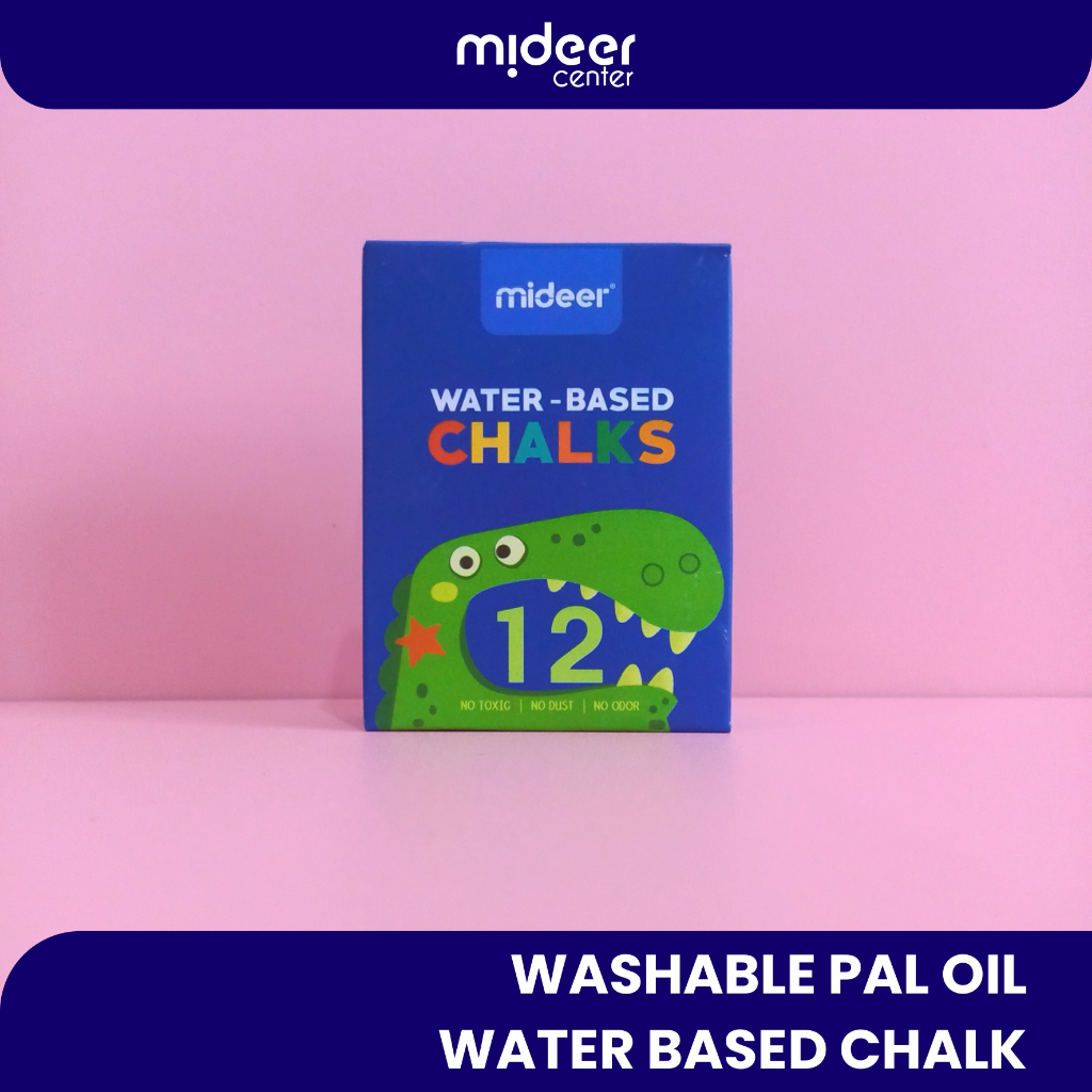 

Mideer CT4192 Washable Palm oil Water Based Chalk Kapur Papan Tulis Warna Warni Aman Untuk Anak Anti Debu Berbasis Air Wipe and Clean Alat Mewarnai Menggambar Anak Perempuan Laki Laki