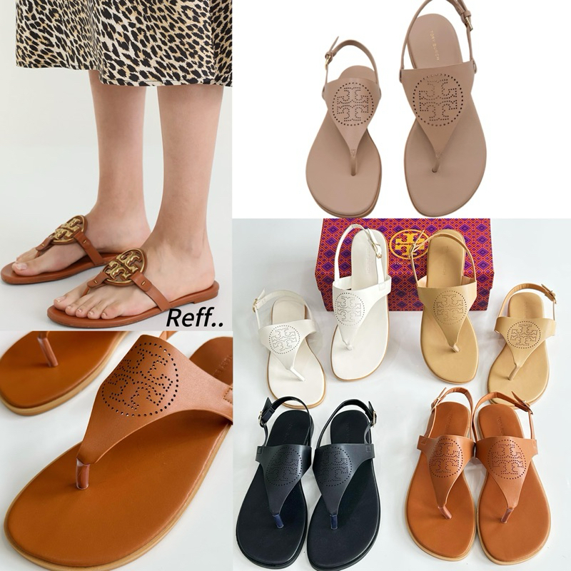 TB Slide Sandals Logo leather Clasic