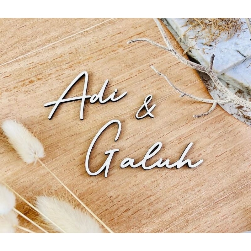 NAMA KAYU MAHAR, CUSTOM NAMA KAYU