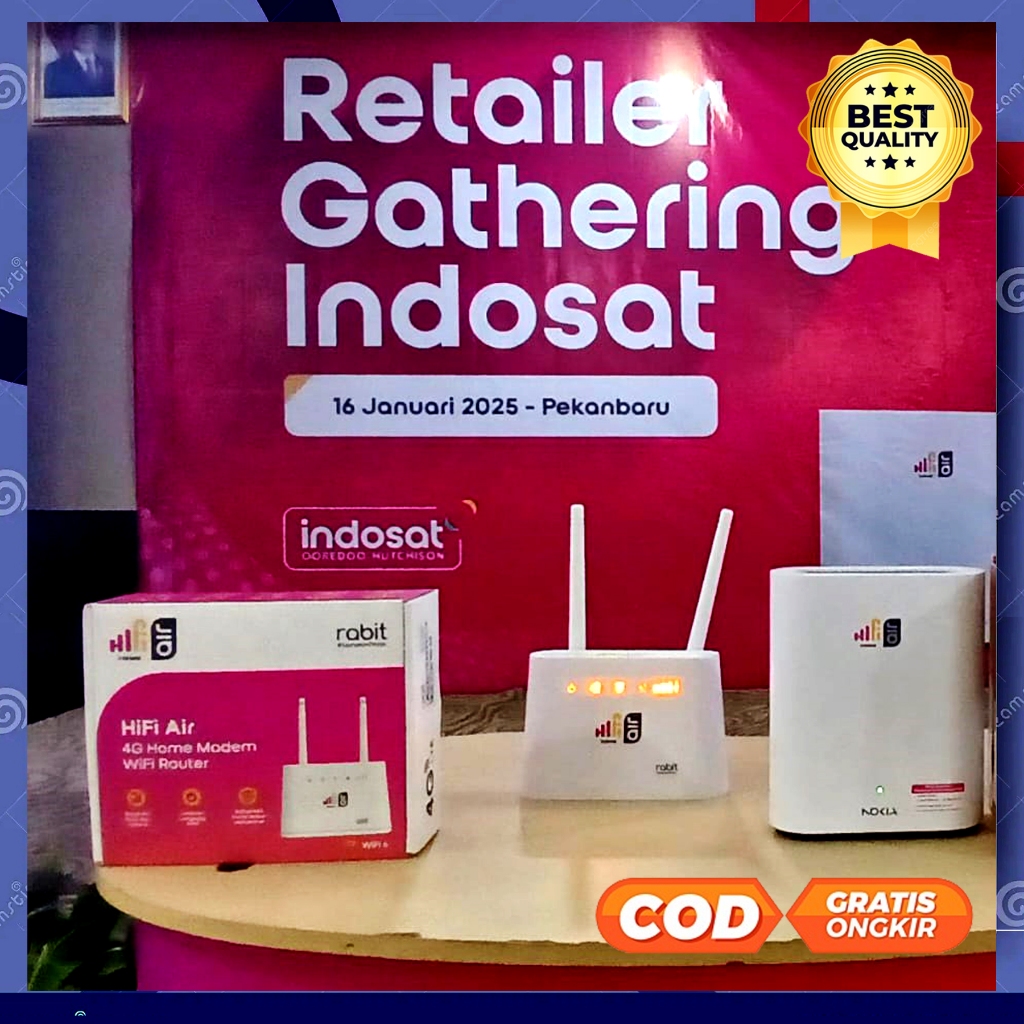 Modem Wifi 4G Indosat HiFi Air K10 Home Modem WiFi Router Kuota 50GB