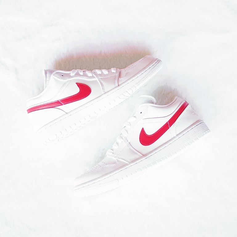Air Jordan 1 Low White University Red (W)