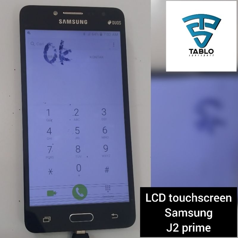 Lcd touchscreen Samsung J2 prime ORI copotan minus