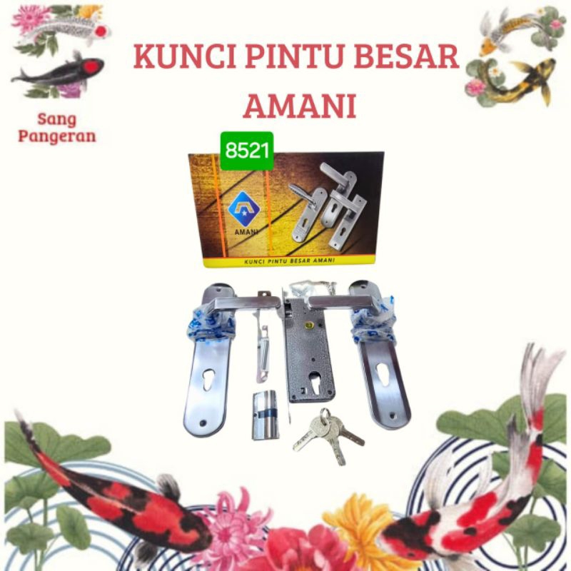 Kunci Pintu / Slot Pintu Besar BABET Amani Bulat