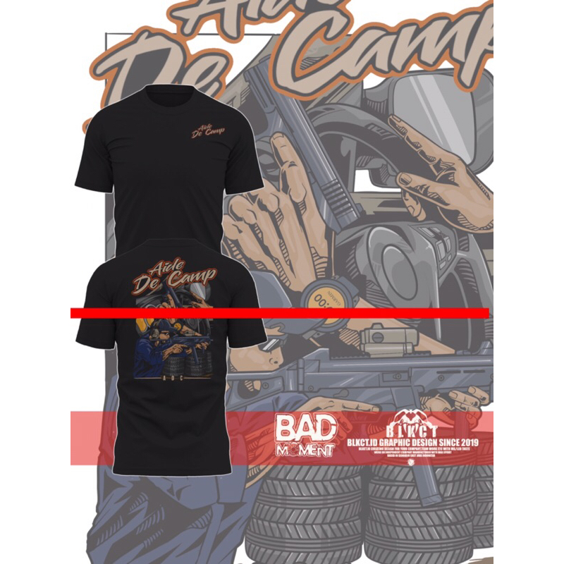 Kaos Tactical Aide De Camp // ADC Polri TNI Baju Aparat
