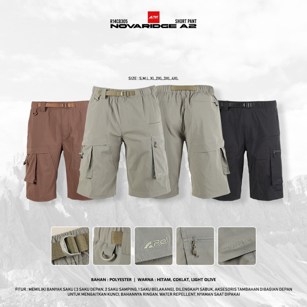 Celana Pendek Pria Novaridge Atlas Arei Outdoorgear