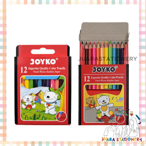 

(45) JUARASTATIONERY Pensil Warna Joyko CP-S12 Ukuran Pendek / Pensil Warna Pendek