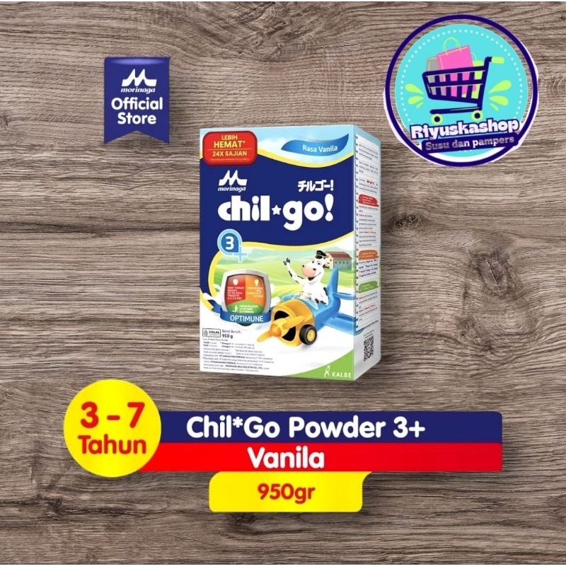 

Susu Morinaga chil go 3+ vanila 950gram | chil go 3+ | chil go 3+ vanila