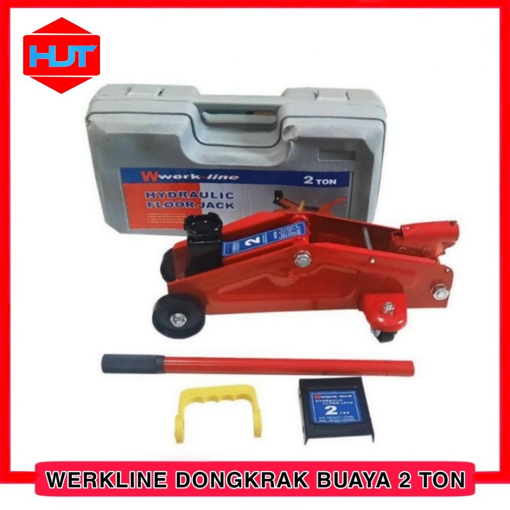 Werkline Dongkrak Buaya 2 Ton Hidrolik Hydraulic Floor Jack