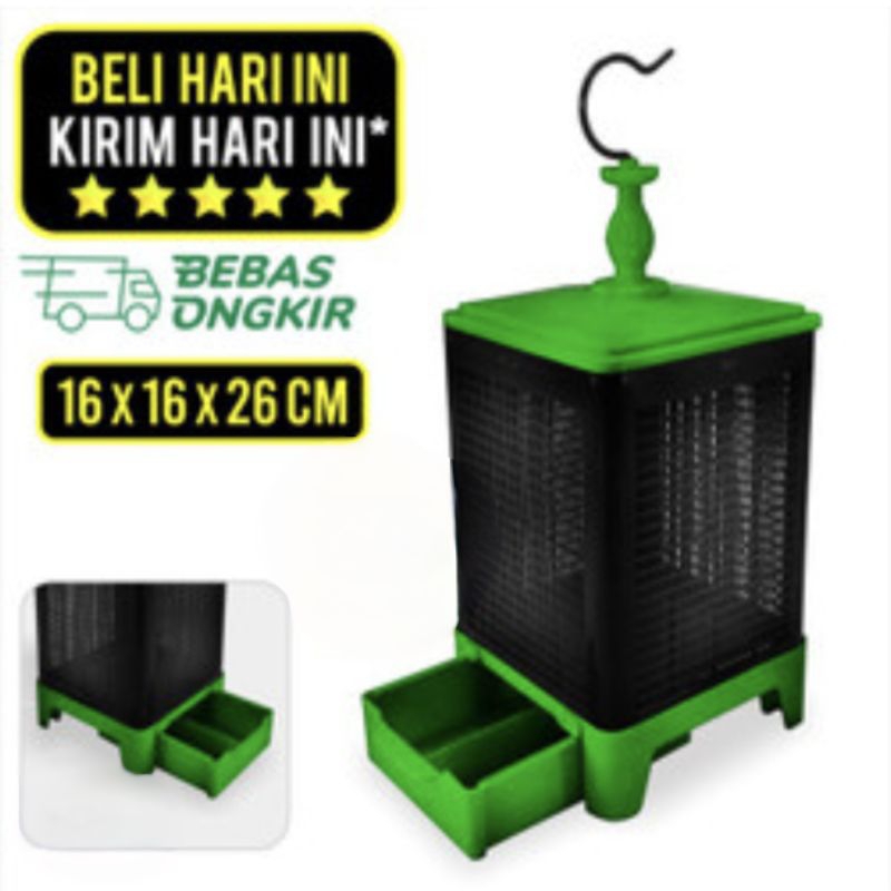 Kandang jangkrik Dan Uler Asena Original anti semut wadah tempat jangkrik