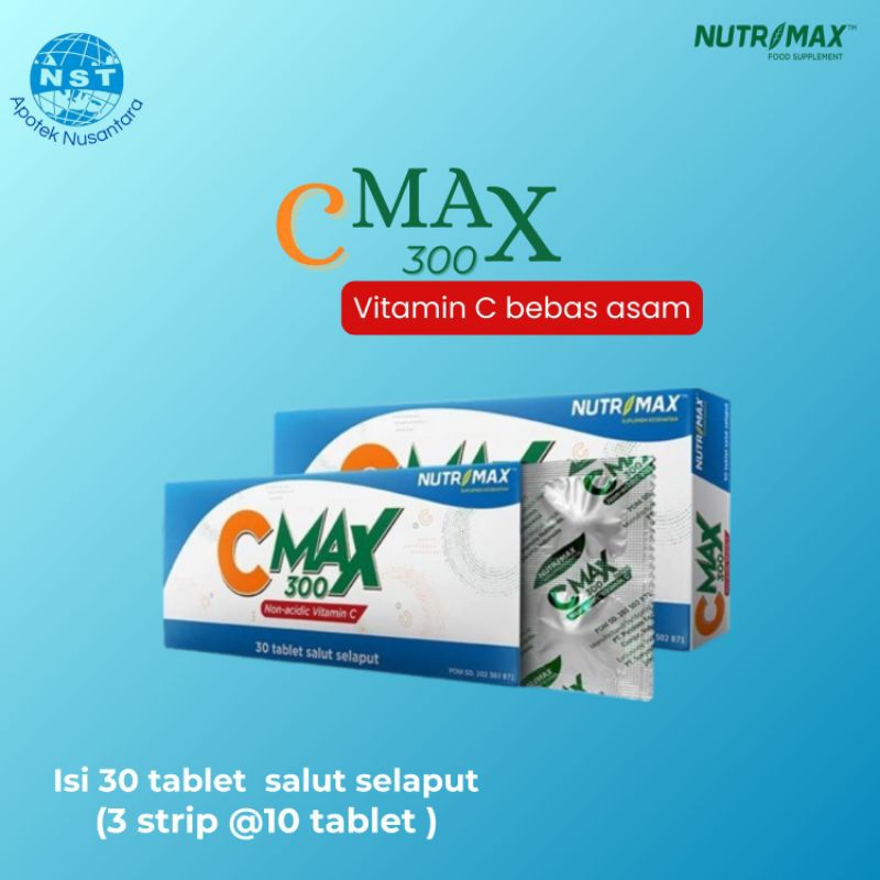 Cmax 300 non acidic Vitamin C Nutrimax