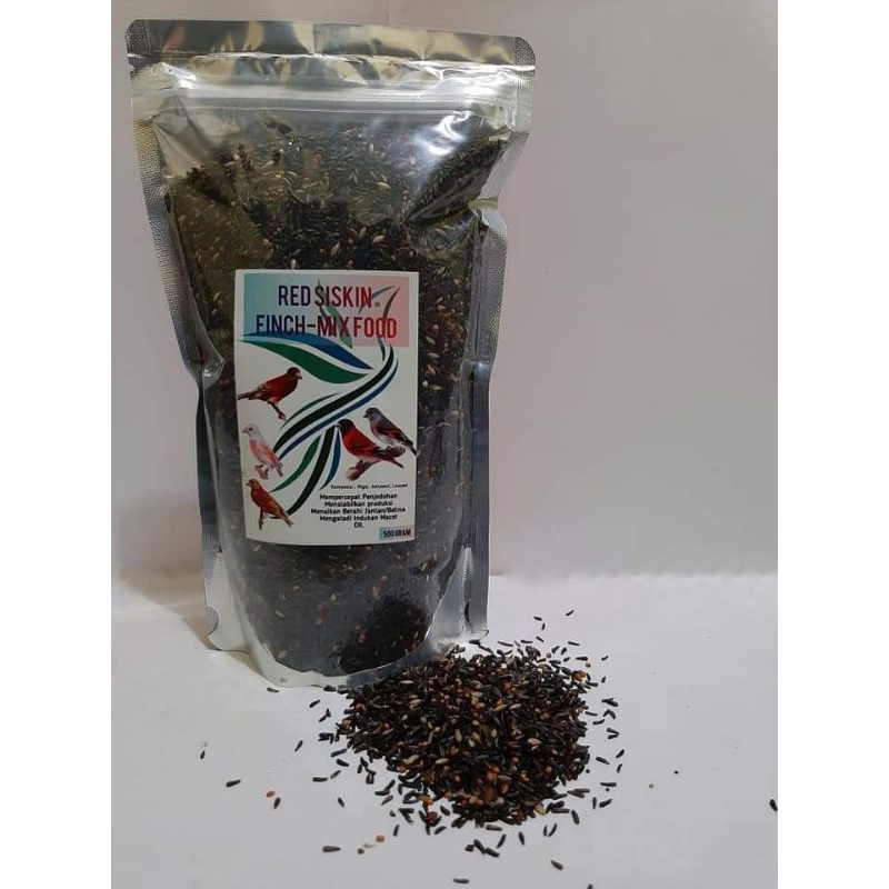 Pakan Burung Redsiskin rempah 500gr