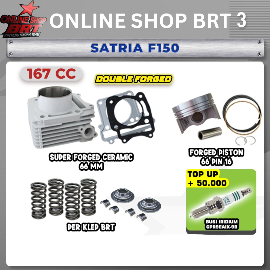 PAKET BORE UP TOURING 3 BRT SATRIA F FU 150 SATRIA F150 KARBU