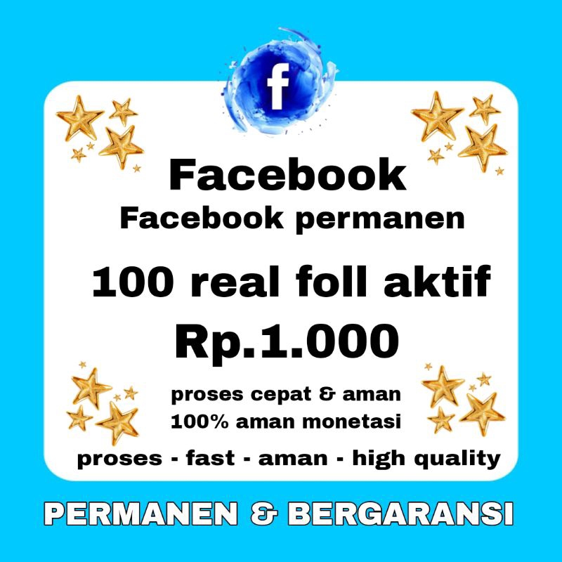 FOLLOWERS FACEBOOK PERMANEN | followers pengikut garansi