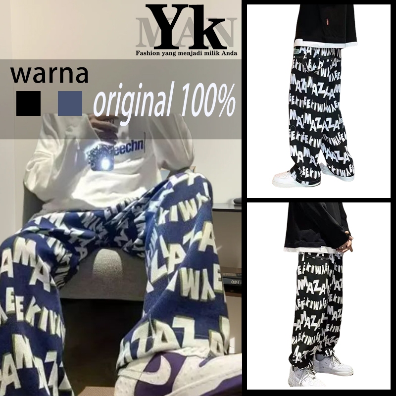Celana panjang pria pendek  baggy pants pria celana gombrong y2k berburu panjang celana snsb origina