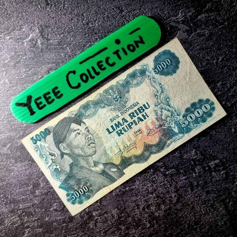 Uang Kertas Kuno Sudirman 5000 Rupiah Tahun 1968 - GAS 063550