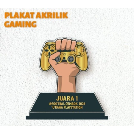 Plakat Gaming Piala Game Piala E Sport Piala PS Akrilk Custom