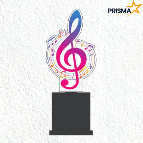 Piala Mic Piala Menyanyi Piala Nada Piala Musik Piala Musik Akrilik Custom