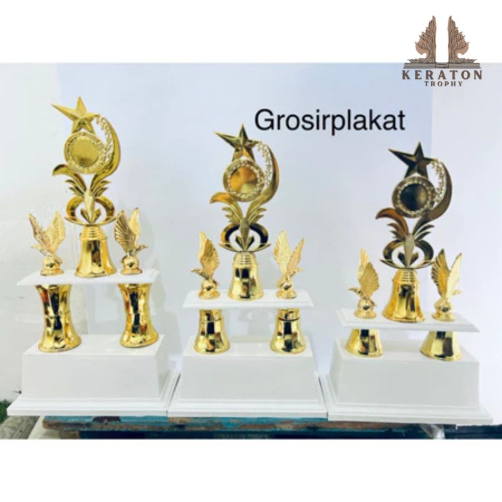 Piala Kaki 2 1set Tatakan Putih Piala Murah