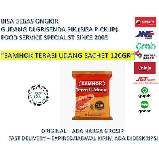 

Terasi Udang SAMHOK Medan 120gr per pack isi 20 Sachet @6gr
