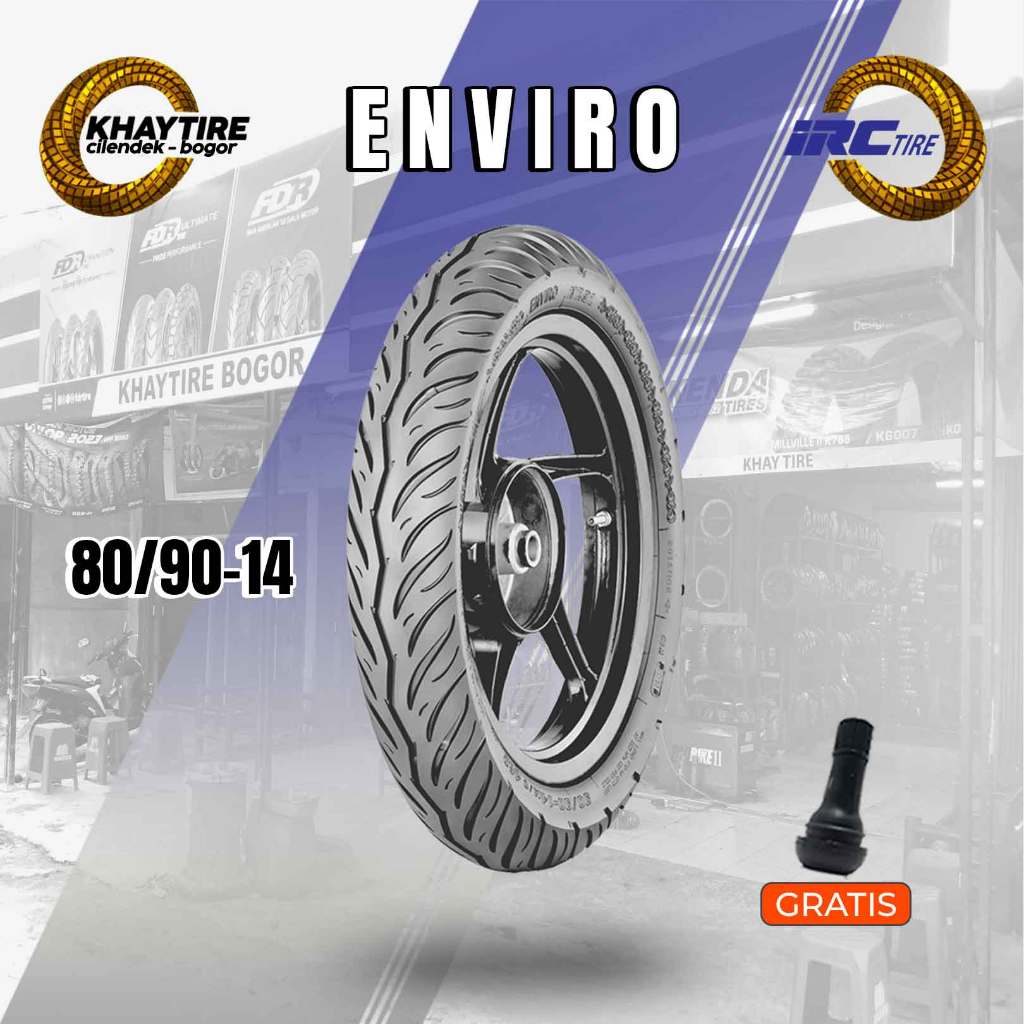 Ban Motor Matic IRC ENVIRO 80/90 Ring 14 Tubeless