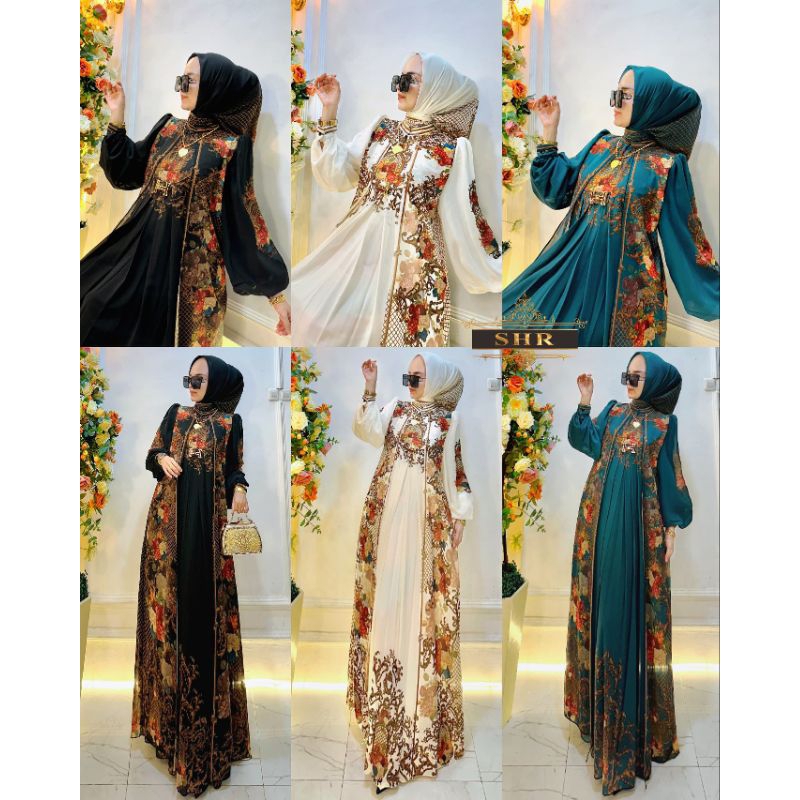 SHR ORI READY GAMIS MAHKOTA NEW MAXI DRESS CERUTY IMPORT BY SHR ORI