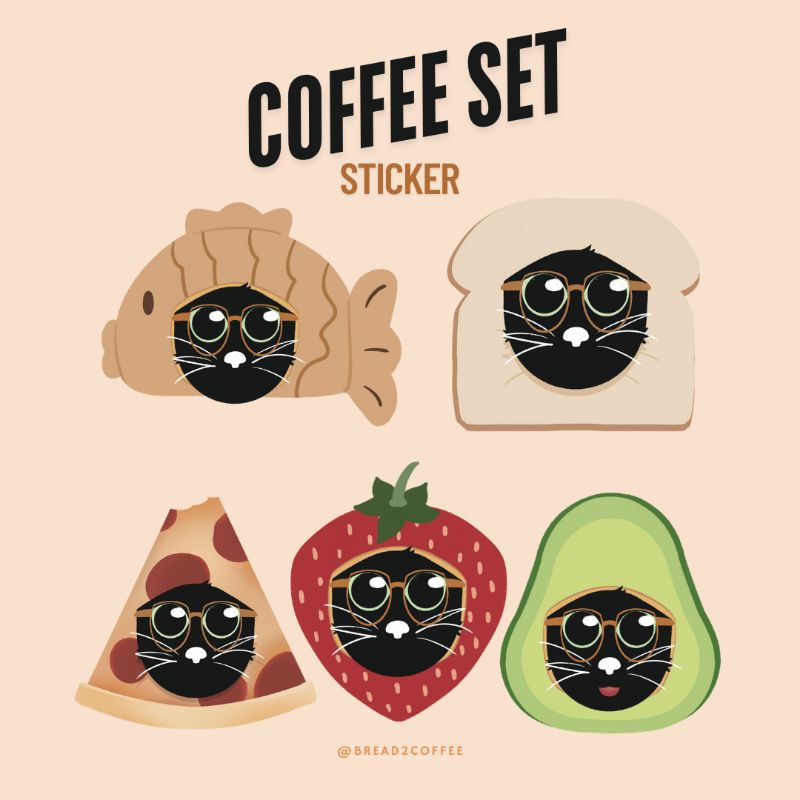 

STICKER COFFEE SET