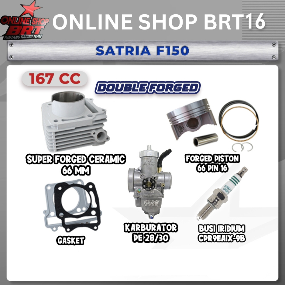 PAKET BORE UP TOURING 16 & 18 BRT SATRIA F FU 150 SATRIA F150 KARBU