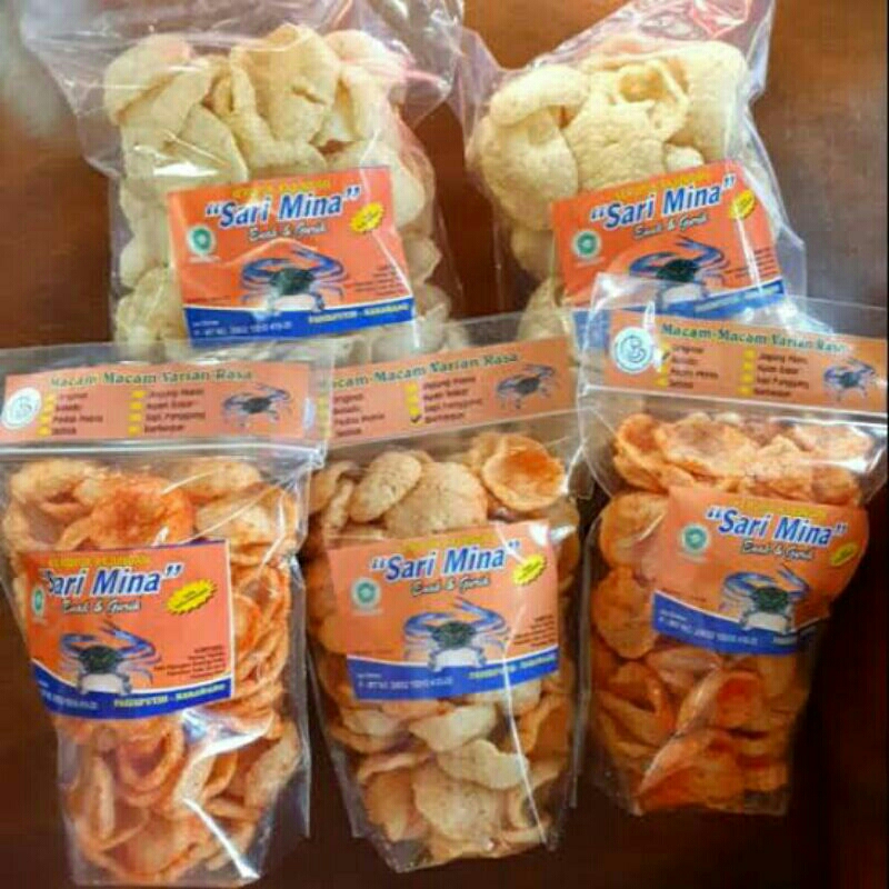 

kerupuk asli telor rajungan segar kerupuk gurih renyah original