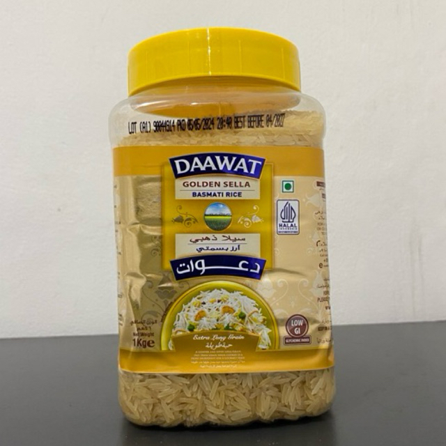 

Basmati Daawat Golden Sella Kemasan Toples 1 kg