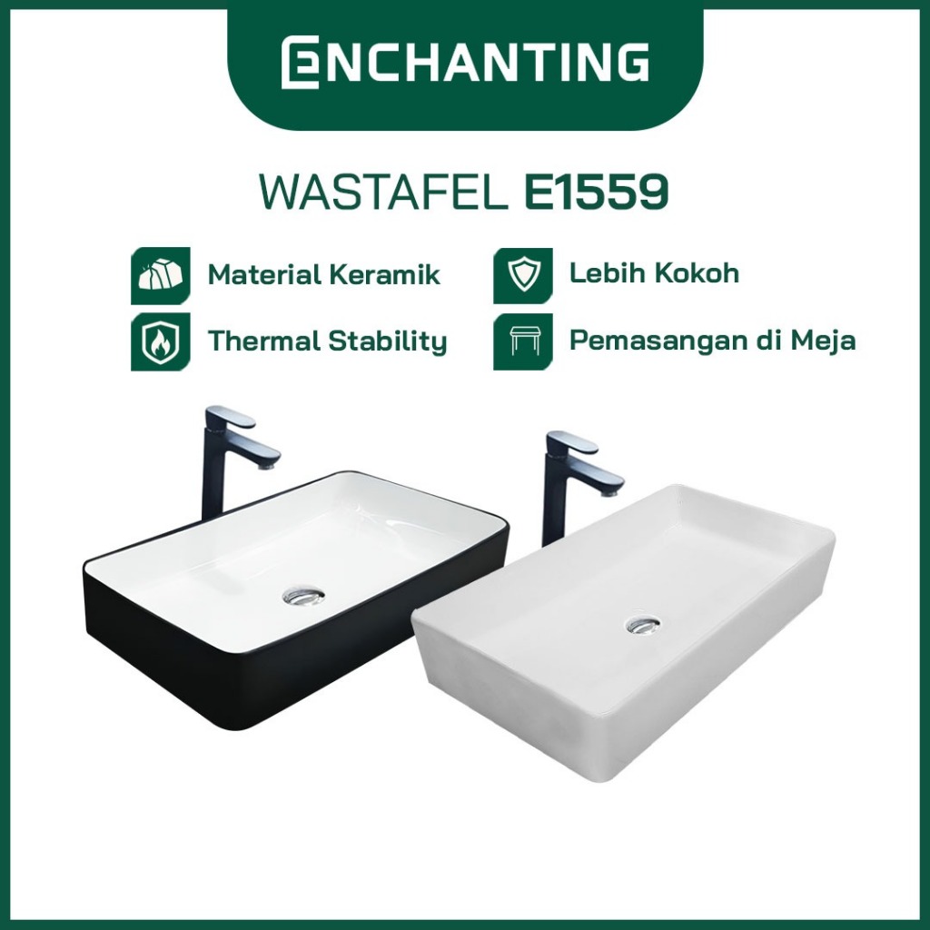 SET Wastafel Cuci Tangan Europe Enchanting E1559 Full Keramik