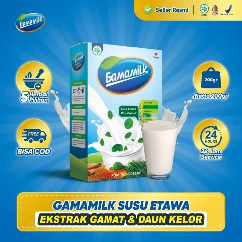 

Gamamilk Paket Hemat 1 Box Original Herbal - Susu Kambing Etawa Plus Gamat Spesialis Nyeri Sendi Tulang