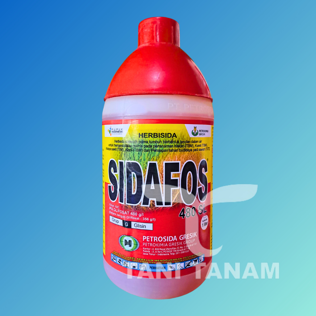 SIDAFOS 480 SL 1 LITER HERBISIDA PENGENDALI RUMPUT // OBAT RUMPUT SIDAFOS
