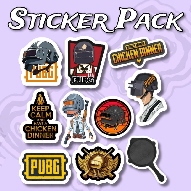 Sticker Game PABJI Pack isi 10 pcs vinyl waterproof
