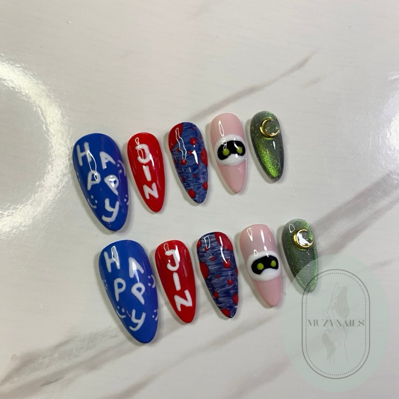 Muzynails - Press On Nails BTS Jin