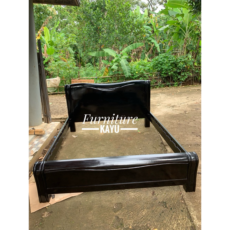 dipan tempat tidur minimalis kayu jati, dipan kayu jati, tempat tidur kayu jati