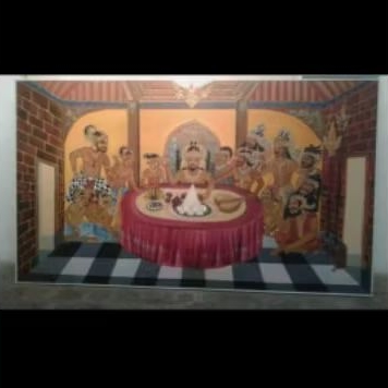 

Lukman,ngadep pisowanan agung,145x200cm,oil on canvas