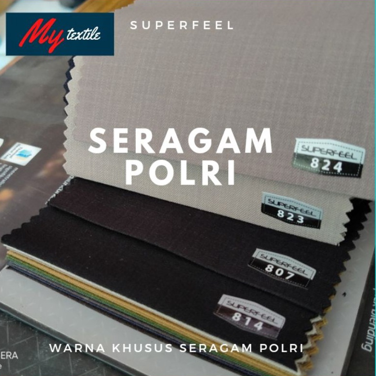 KODE W66N kain superfeel warna seragam polri pdl pdh pdu wool sensation