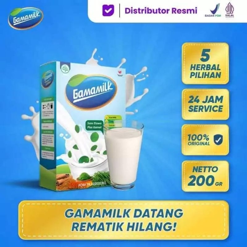 

Gamamilk Original Herbal - Susu Kambing Etawa Plus Gamat Spesialis Nyeri Sendi Tulang Paket Spesial