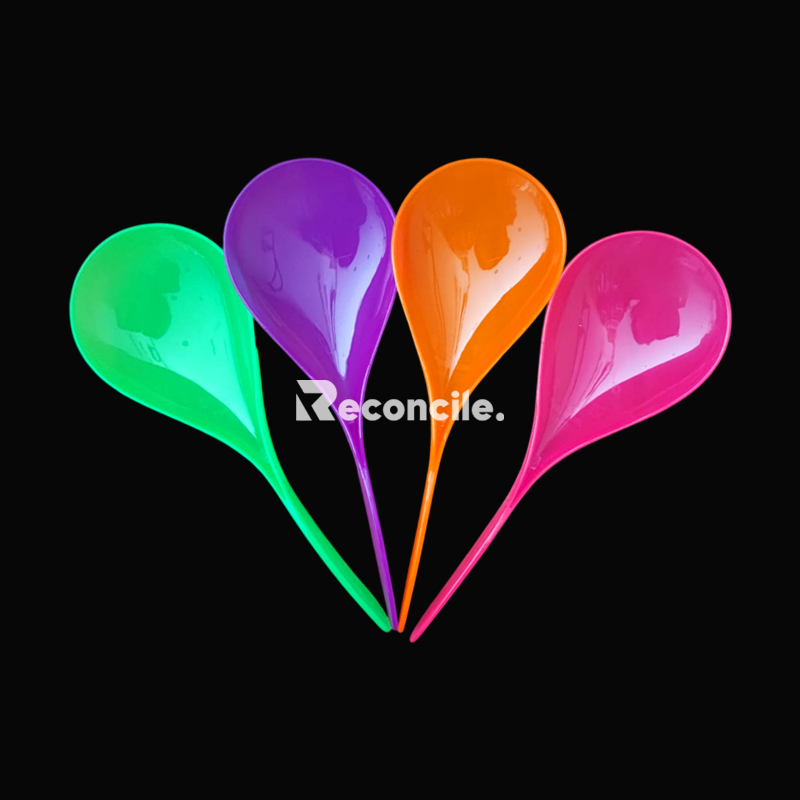 AM18 - 2PCS Centong Nasi Boboko / Cukil nasi Pelangi Centong Plastik