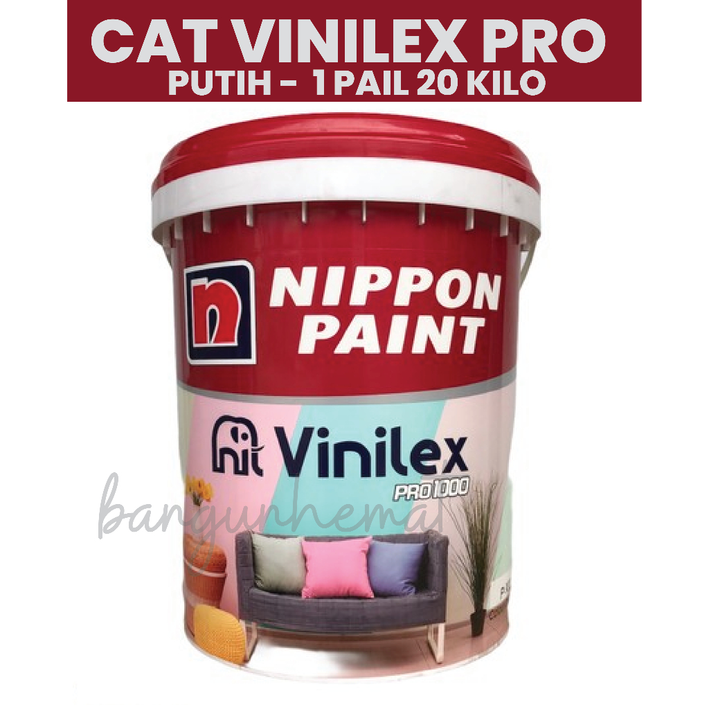 Cat Tembok Nippon Paint Vinilex Pro Putih 20KG - Kemasan Baru
