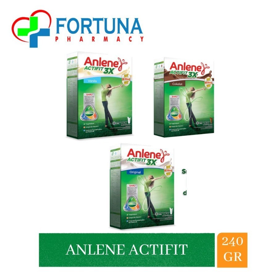 

ANLENE ACTIFIT | 240gr | Susu Untuk Mencegah Kekurangan Kalsium
