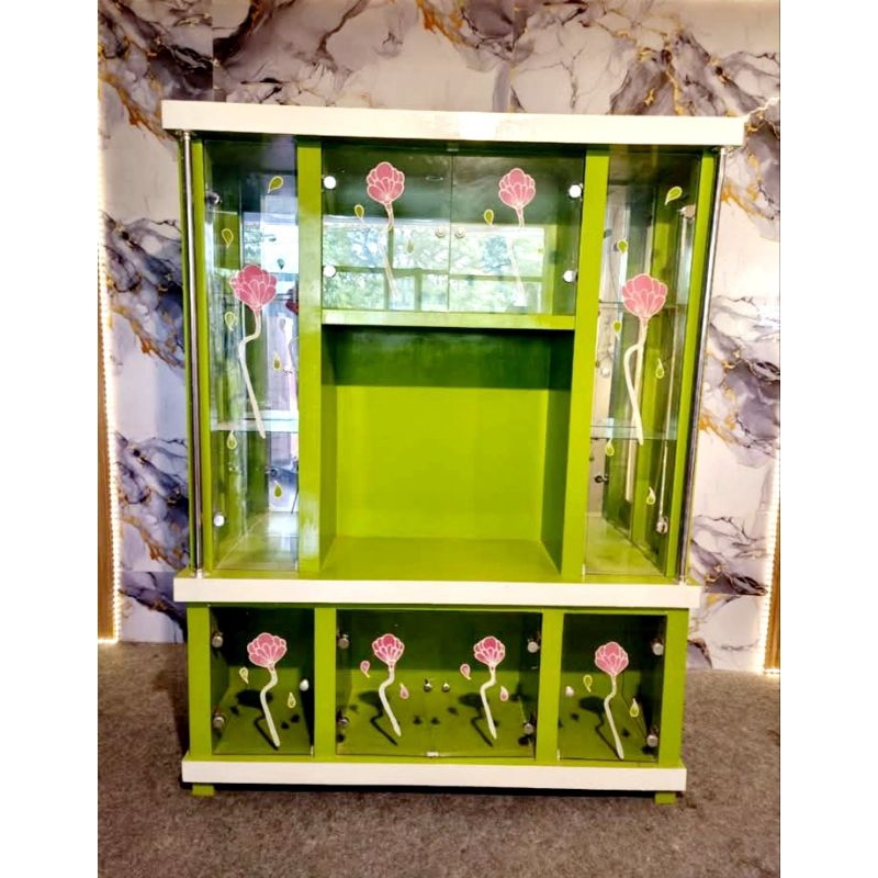 BUPET PAJANGAN TV KRISTAL JUMBO / BUFFET TV KRISTAL TINGGI / LEMARI TV JUMBO / LEMARI PARTISI / BUFF