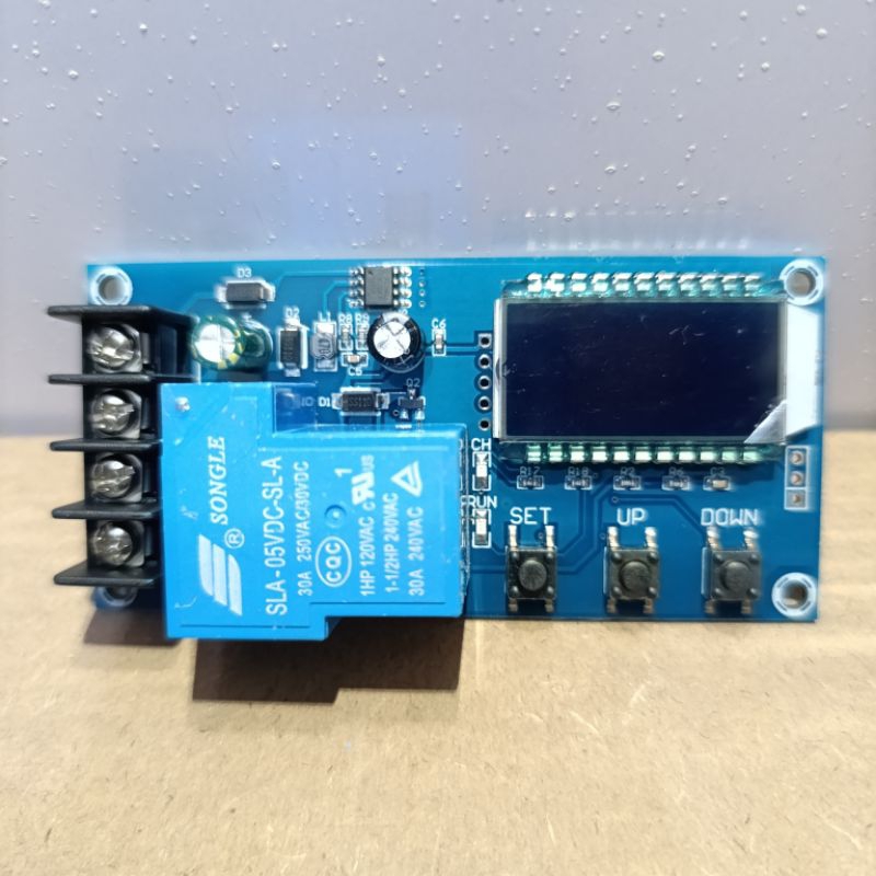 Kit Charger Aki Digital LCD Cut Off 30A Ampere