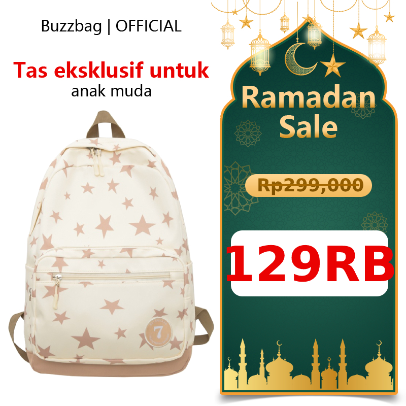 BUZZBAG - Tas Sekolah Kapasitas Besar Wanita   Tas Bahu Graffiti   Ransel Bepergian Wanita  tas rans