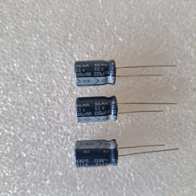 elko elco elna 220uf 63v , barang baru stock lama