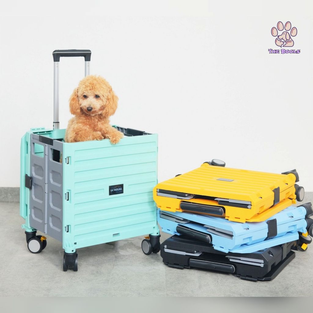 (The Bool's) Trolley Box Anjing Kucing Ukuran Besar Troli Lipat Stroller Keranjang Belanja Sayur